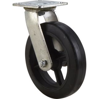 8 Inch Swivel Solid Rubber Replacement Caster