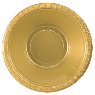 Glittering Gold (Gold) Plastic Bowls