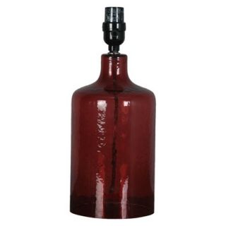 Threshold Artisan Glass Tall Bottle Lamp Base   Madder Root Small (Includes CFL