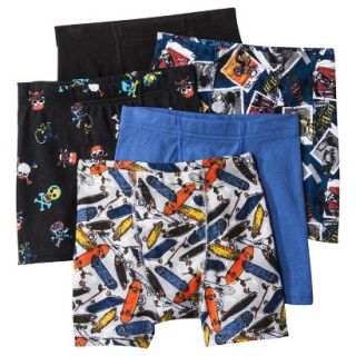 Hanes Boys 5 Pack Printed Boxer Brief   Assorted XS