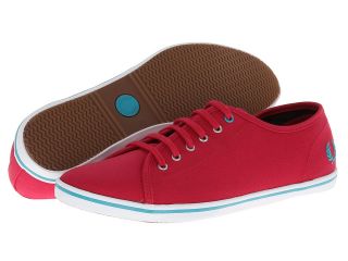Fred Perry Phoenix Canvas Womens Lace up casual Shoes (Red)