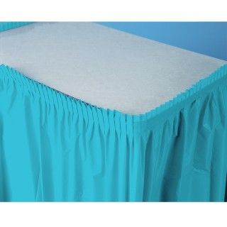 Bermuda Blue (Turquoise) Plastic Table Skirt