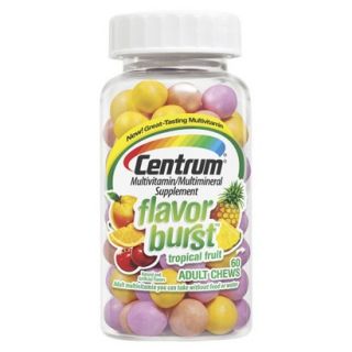 Centrum Flavor Burst Tropical Multivitamin Chewable   60 Count