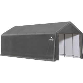 ShelterLogic ShelterTube Peak Style Storage Shelter   Gray, 10 Leg, 30ft.L x