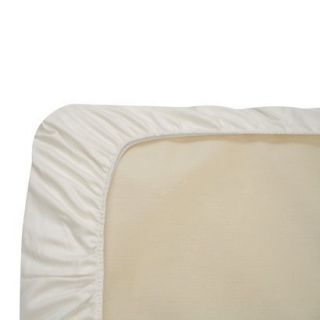 Organic Cotton Fitted Crib Sheet   White