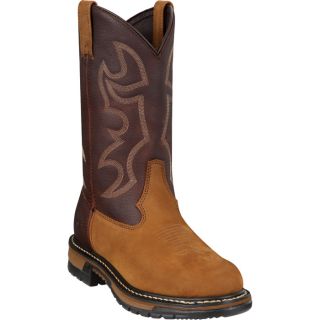 Rocky 11 Inch Branson Roper Pull On Western Boot   Brown, Size 13, Model 2732