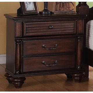 Elements International Group Llc Duval 2 drawer Distressed Mahogany Nightstand Brown Size 2 drawer