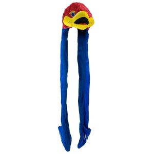 Kansas Jayhawks Forever Collectibles Plush Mascot Long Dangle Hat