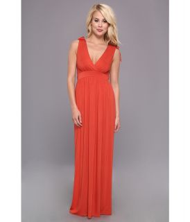 Christin Michaels Sara Tie Shoulder Maxi Dress Womens Dress (Orange)