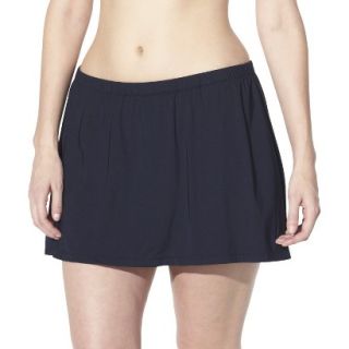 Womens Plus Size Swim Skirt   Black 24W