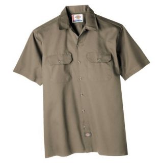 Dickies Mens Original Fit Short Sleeve Work Shirt   Khaki S