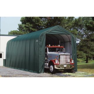 ShelterLogic Peak Style Garage/Storage Shelter   Green, 40ft.L x 15ft.W x 16ft.