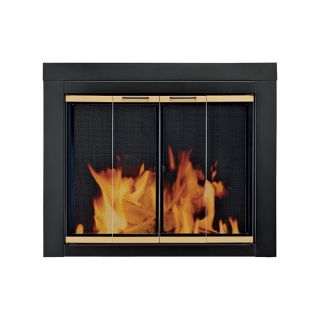Pleasant Hearth Arrington Fireplace Glass Door   For Masonry Fireplaces, Large,