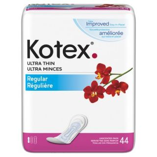 Kotex Natural Balance Ultra Thin, Regular 44 count