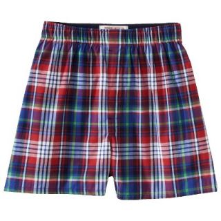Mossimo Supply Co. Mens Plaid Boxers   Red M