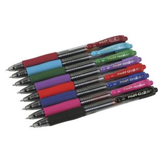 Pilot G 2 Gel Ink Pen, 0.7mm Fine   Assorted Inks (8 Per Pack)