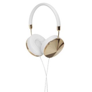 Frends Taylor Womens Fashion Over Ear Headphones   Gold/White