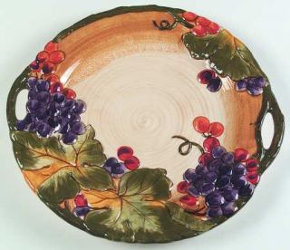 Tuscany 17 Chop Plate (Round Platter), Fine China Dinnerware   Embossed Grapes