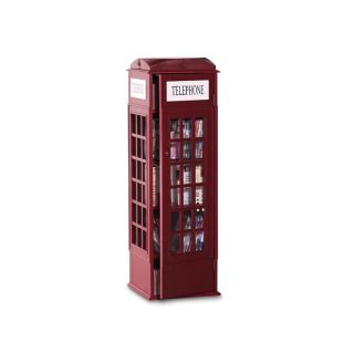 Phone Booth Media Cabinet, Red