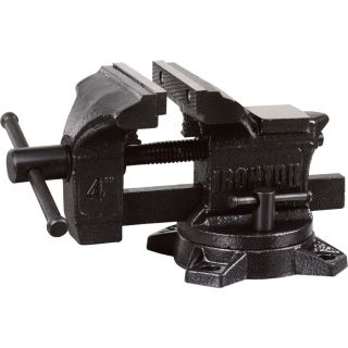 Ironton Light Duty Bench Vise   4 Inch W Jaws, 3 5/8 Inch Capacity