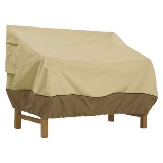 Patio Beige/Brown Loveseat Cover   Small