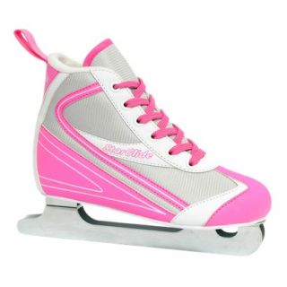 Girls Lake Placid StarGlide Double Runner Ice Skate   Pink/ White (13)
