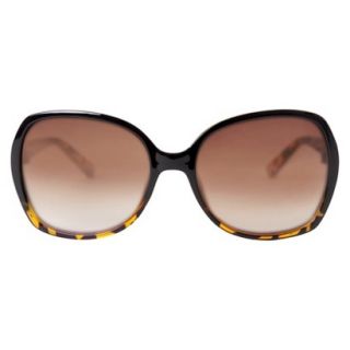 Womens Square Sunglasses   Black/Tortoise