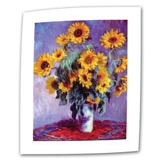 Claude Monet Sunflowers Flat Canvas
