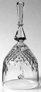 Rock Sharpe Piccadilly Bell Made From Goblet   Stem #1010, Cut Criss Cross On Bo