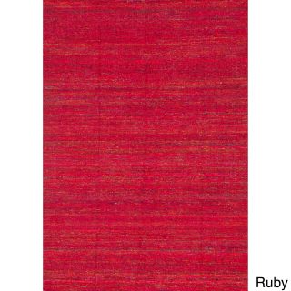 Alexander Home Hand woven Loire Silk Rug (79 X 99) Red Size 79 x 99