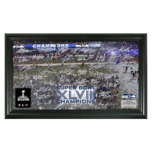 Seattle Seahawks Highland Mint Super Bowl XLVIII Champs Celebration Sig Grid