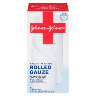 Johnson & Johnson RED CROSS Brand Hospital Grade Rolled Gauze   4 in x 2.5 yds