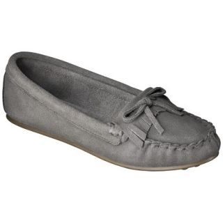 Womens Mossimo Supply Co. Genuine Suede Lark Moccasin   Gray 8