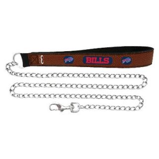 Buffalo Bills Football Leather 2.5mm Chain Leash   M