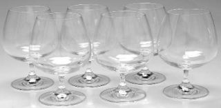 Rosenthal Di Vino Brandy Glass (Set of 6)   Plain Bowl, Smooth  Stem, Clear