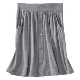 Merona Petites Button Front Skirt   Gray XXLP