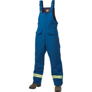 Tough Duck Flame Resistant Lined Bib Overall   Royal Blue, Medium, Model F77601