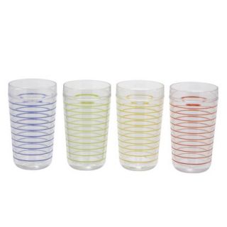Thin Parallels Insulated Tumbler Set of 4   24 oz.