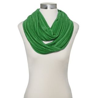 Solid Sheer Infinity Scarf   Green