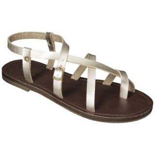 Womens Mossimo Supply Co. Lavinia Gladiator Sandals   Gold 7