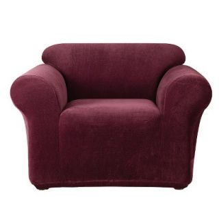 Sure Fit Stretch Metro Chair Slipcover   Burgundy