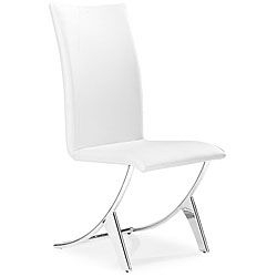 Zuo Delfin White Dining Chair (set Of 2)