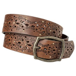 Mossimo Supply Co. Laser Perforated Stud Belt   Brown XXL