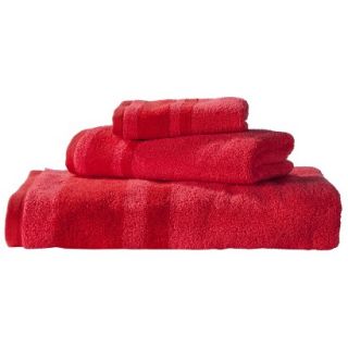 Room Essentials Stripe Washcloth   Red