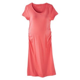 Liz Lange for Target Maternity Short Sleeve Shirt Dress   Melon XL