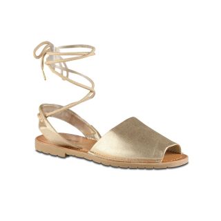 CALL IT SPRING Call It Spring Collegiglioni Peep Toe Flat Sandals, Champagne,