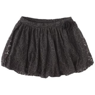 Cherokee Infant Toddler Girls Lace Bubble Skirt   Black 3T