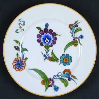 Royal Worcester Palmyra Salad Plate, Fine China Dinnerware   Blue/Teal/Red Flora