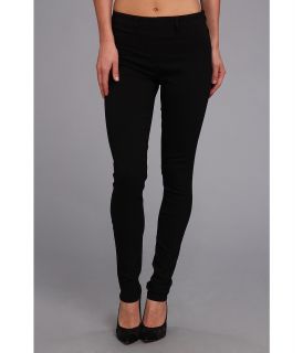 Christin Michaels Comfort Waist Stretch Solid Jean Womens Casual Pants (Black)