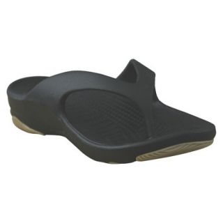 Boys Dawgs Premium Flip Flop Sandals   Black/Tan 11